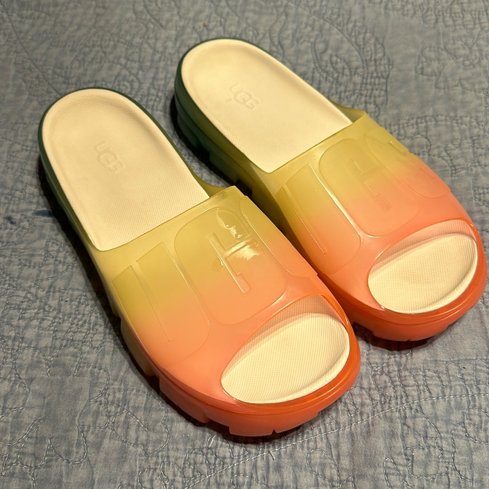 UGG Jella Clear watercolor slides